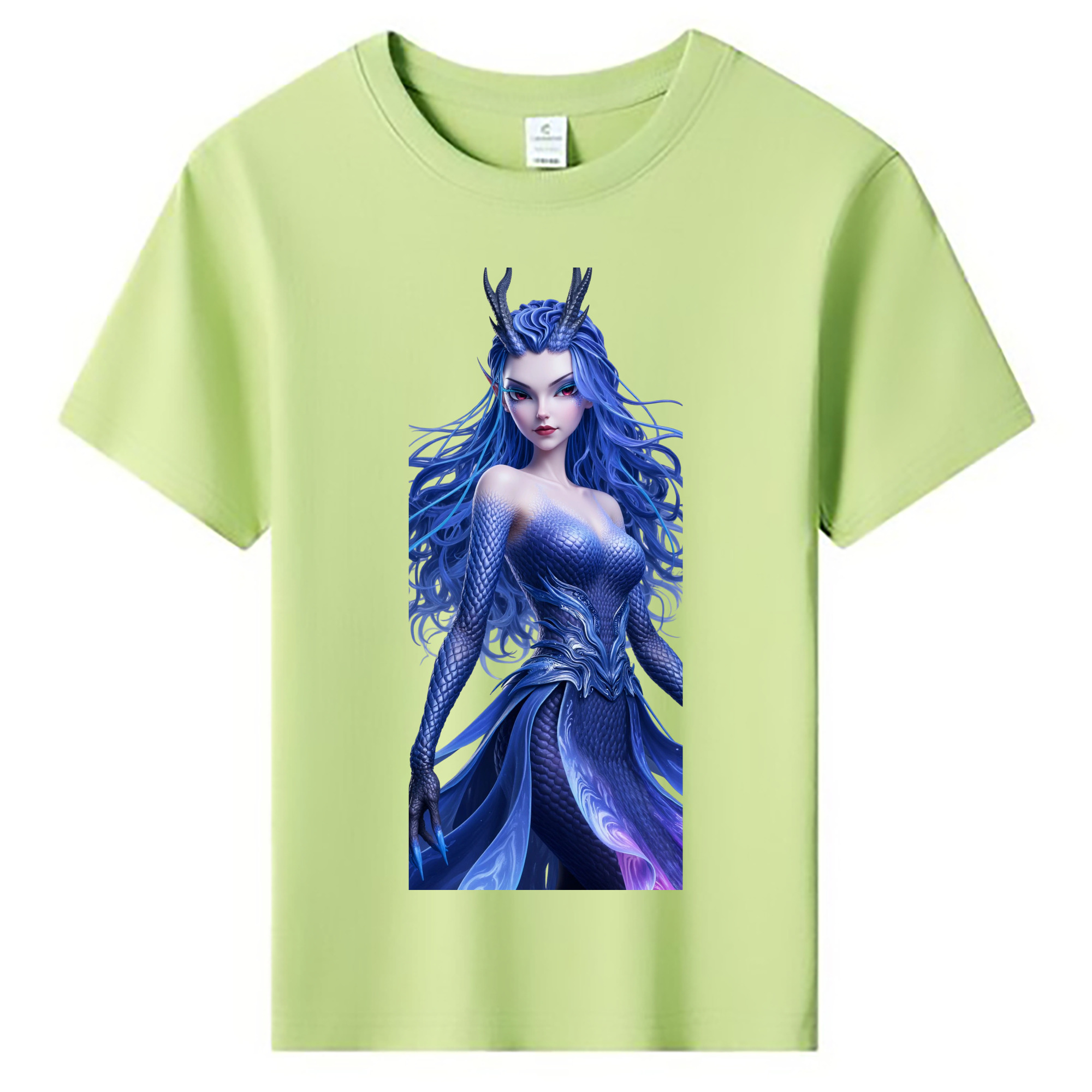 （画像用） Ne Zha 2 ナタ 魔童の大暴れ 綿100％キッズTシャツ（フロントプリント）